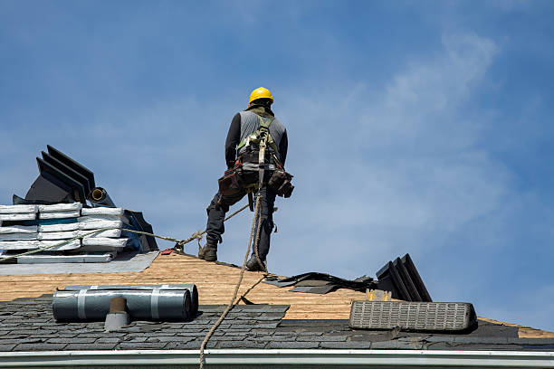 Professional Roof Installation technician working in Roseland, VA
